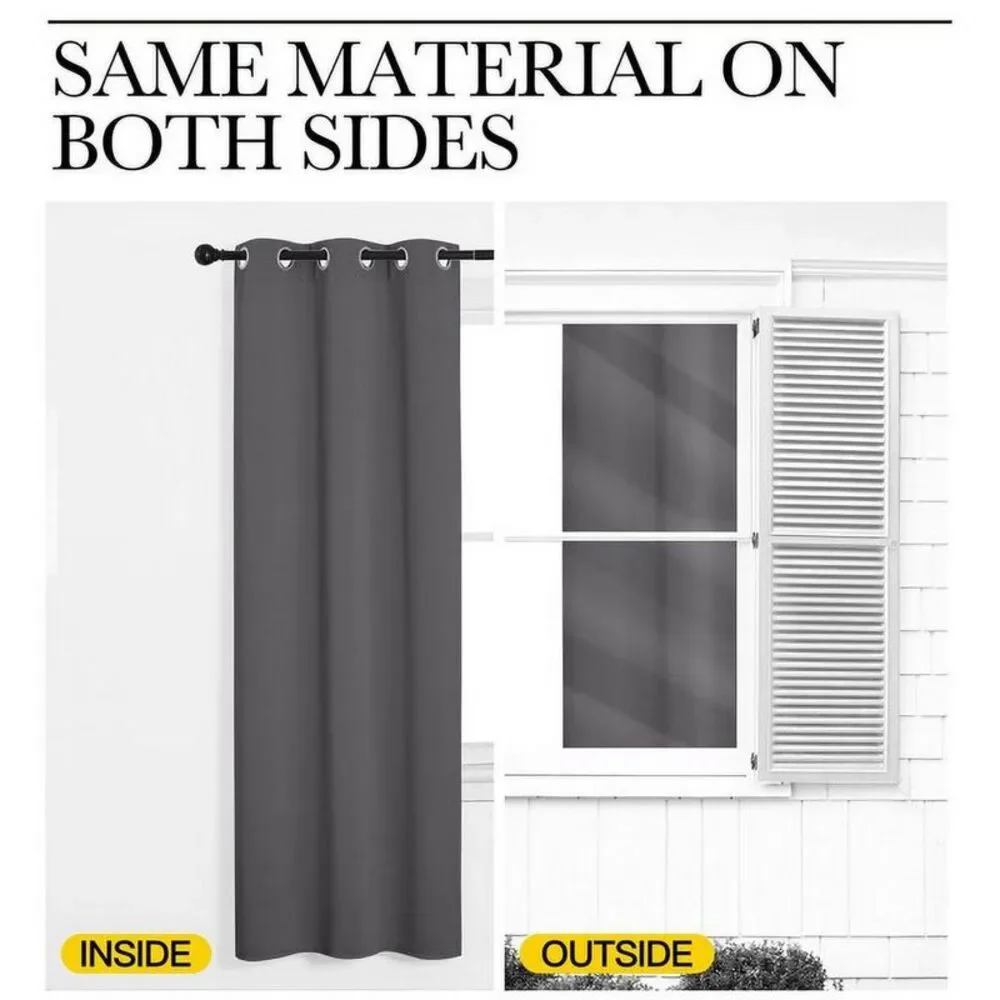 Grommet Top Blackout Drapes 2 Panels 37